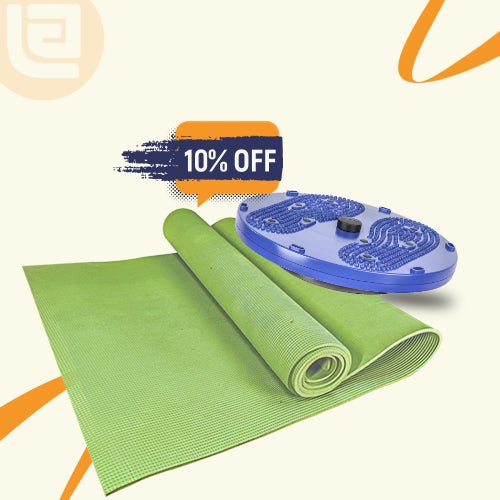 Core Crusher Bundle Yoga Mat (8mm) + Tummy Twister - Ewago