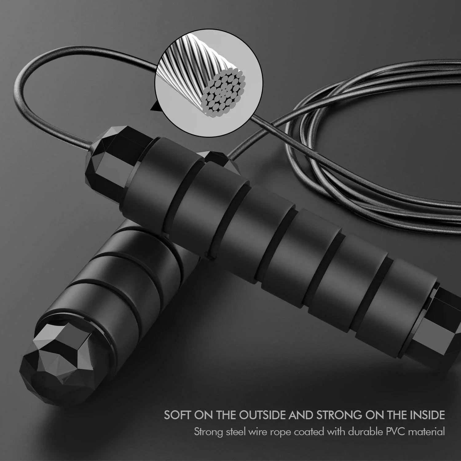 Jumping Rope for Women, Men, and Kids, Adjustable Rope - Ewago