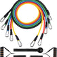 Resistance Bands, 11 Piece Bands Set with Handles for Men and Women Fitness - Ewago