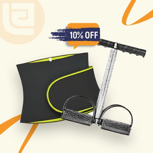 Slim & Tone Combo Hot Belt + Tummy Trimmer (Double) - Ewago