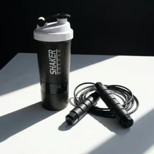 Hydration & Energy Bundle Protein Shaker Bottle + Jump Rope